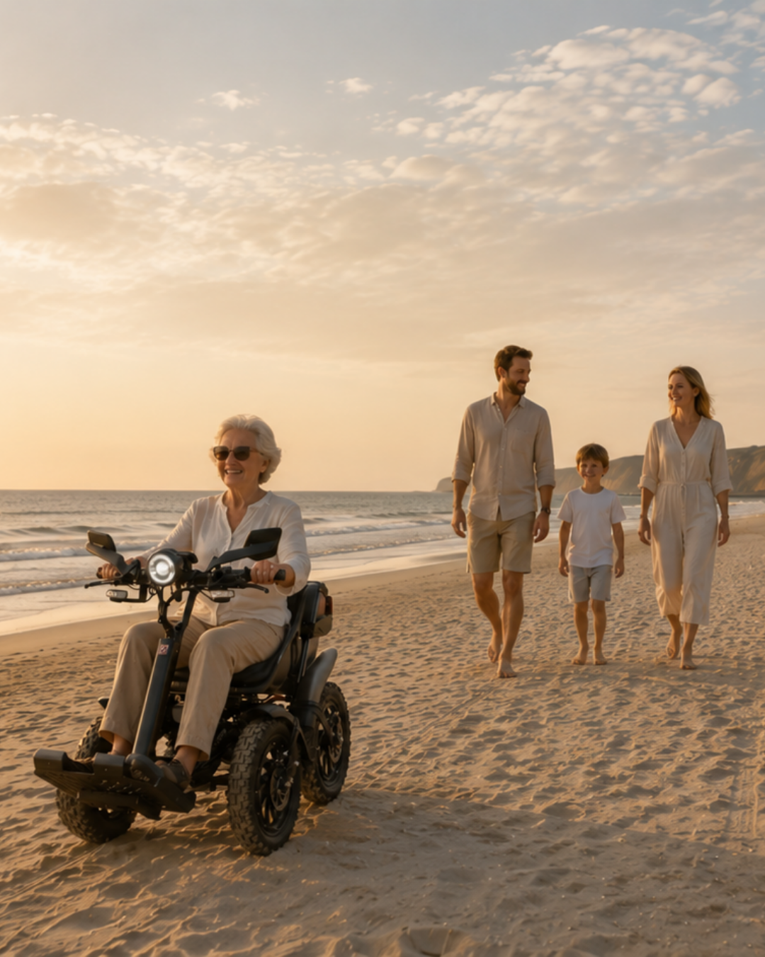 All terrain outdoor electric wheelchair